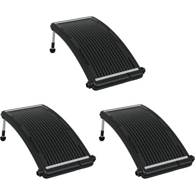 vidaXL Chauffe-eau solaire pour piscine - 3 panneaux courbes 110x65 cm vidaXL Chauffe-eau solaire pour piscine - 3 panneaux courbes 110x65 cm