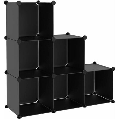 vidaXL Sort Opbevaringskubeorganisator - 94,5x31,5x93 cm, 9 Kuber & Døre vidaXL Sort Opbevaringskubeorganisator - 94,5x31,5x93 cm, 9 Kuber & Døre