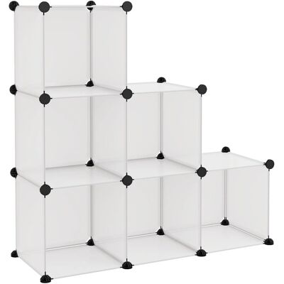 vidaXL Organisateur de Cubes de Rangement - 6 Cubes, Transparent, 94.5x31.5x93 cm - Organisateur de Cubes - Publicité vidaXL Organisateur de Cubes de Rangement - 6 Cubes, Transparent, 94.5x31.5x93 cm - Organisateur de Cubes - Publicité