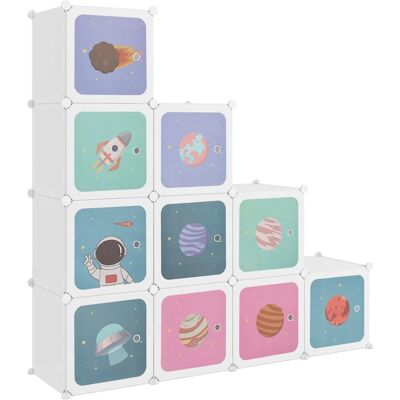Meuble cube pour enfants blanc vidaXL - Publicité Meuble cube pour enfants blanc vidaXL - Publicité