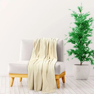 vidaXL Cremetæppe 130x170 cm i polyester - Tæpper vidaXL Cremetæppe 130x170 cm i polyester - Tæpper