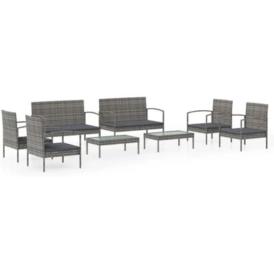 vidaXL Outdoormöbel-Set - 8-teiliges Gartensofa vidaXL Outdoormöbel-Set - 8-teiliges Gartensofa