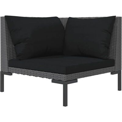 tuinbank set met kussens - grijs - tuinbank tuinbank set met kussens - grijs - tuinbank