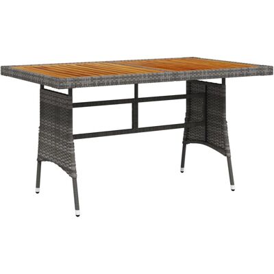 vidaXL 318696 Tuin Tafel Grijs 130x70x72 cm vidaXL 318696 Tuin Tafel Grijs 130x70x72 cm
