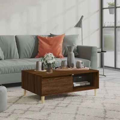 vidaXL Braun Eichen Couchtisch - Couchtisch vidaXL Braun Eichen Couchtisch - Couchtisch