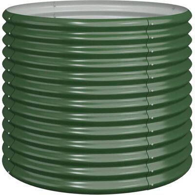 vidaXL Tuinplantbak Gepoedercoat Staal 80x80x68 cm - Tuinplantbak vidaXL Tuinplantbak Gepoedercoat Staal 80x80x68 cm - Tuinplantbak
