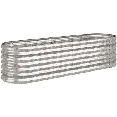 vidaXL Gartenpflanzer - 152x40x36 cm - Silber - Hochbeet - Gartentopf vidaXL Gartenpflanzer - 152x40x36 cm - Silber - Hochbeet - Gartentopf