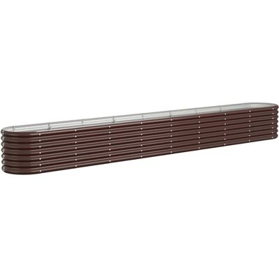 vidaXL Bruine Tuinplantbak 332x40x36 cm - Tuin vidaXL Bruine Tuinplantbak 332x40x36 cm - Tuin