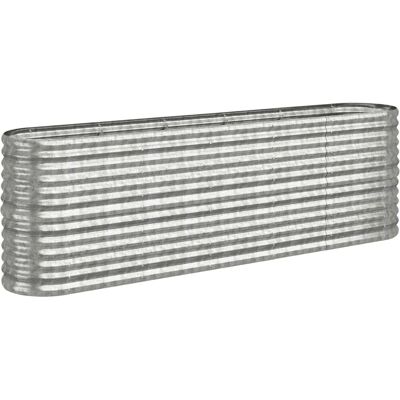 vidaXL Silver Garden Planter 224x40x68cm - Garden Bed & Pot vidaXL Silver Garden Planter 224x40x68cm - Garden Bed & Pot