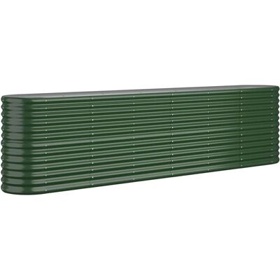 vidaXL Groene tuinplant 260x40x68 cm Staal - Tuinbed vidaXL Groene tuinplant 260x40x68 cm Staal - Tuinbed