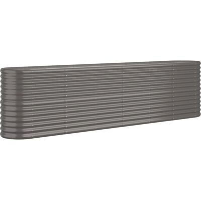 Gazonbak in gepoedercoat staal 260x40x68 cm grijs - Tuinplantbak Gazonbak in gepoedercoat staal 260x40x68 cm grijs - Tuinplantbak