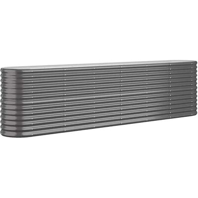 vidaXL Gartentopf 260x40x68 cm - Anthrazit Stahl Hochbeet vidaXL Gartentopf 260x40x68 cm - Anthrazit Stahl Hochbeet
