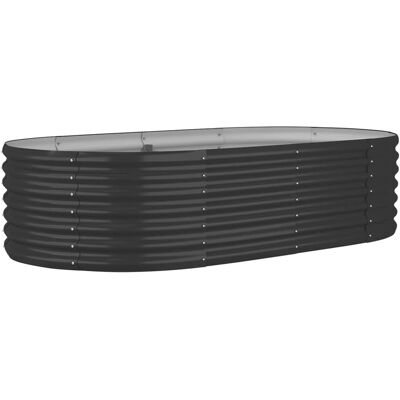 vidaXL Gartentopf Pulverbeschichteter Stahl 152x80x36 cm - Garten Pflanzer vidaXL Gartentopf Pulverbeschichteter Stahl 152x80x36 cm - Garten Pflanzer