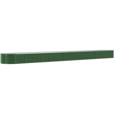 vidaXL Grüner Stahl Gartentopf 620x80x36 cm - Gartenpflanzgefäß vidaXL Grüner Stahl Gartentopf 620x80x36 cm - Gartenpflanzgefäß