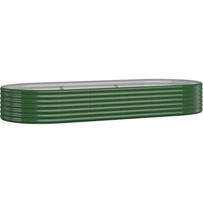 vidaXL Tuinplantbak - 249x100x36 cm - Groen vidaXL Tuinplantbak - 249x100x36 cm - Groen