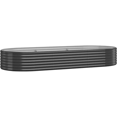 vidaXL Verhoogd Tuinbed van Gepoedercoat Staal 249x100x36 cm - Verhoogd Tuinbed vidaXL Verhoogd Tuinbed van Gepoedercoat Staal 249x100x36 cm - Verhoogd Tuinbed