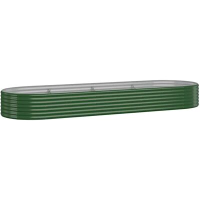 vidaXL Tuinplantvoor - 322x100x36 cm - Groen - Tuinplantbak vidaXL Tuinplantvoor - 322x100x36 cm - Groen - Tuinplantbak