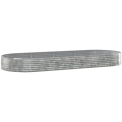 vidaXL Silber Garten Blumentopf - 373x140x36 cm - Gartentyp vidaXL Silber Garten Blumentopf - 373x140x36 cm - Gartentyp