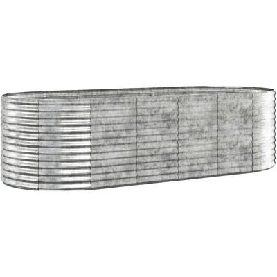vidaXL Silver 447x140x68 cm Garden Planter - Garden Planter vidaXL Silver 447x140x68 cm Garden Planter - Garden Planter