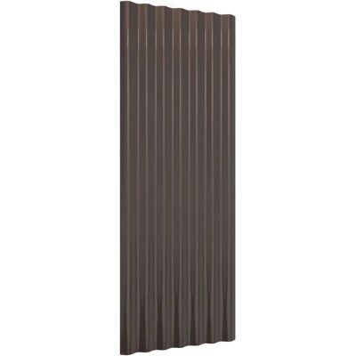 vidaXL Tagpaneler 12 stk Brunt 100x36 cm - Tagpaneler vidaXL Tagpaneler 12 stk Brunt 100x36 cm - Tagpaneler