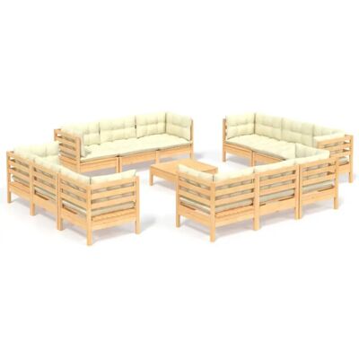 vidaXL 3096070 Gartenset - Modular Kiefernholz, Kissen vidaXL 3096070 Gartenset - Modular Kiefernholz, Kissen