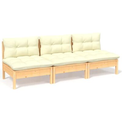 vidaXL 3-osobowy Sofa Ogrodowy - Meble Ogrodowe vidaXL 3-osobowy Sofa Ogrodowy - Meble Ogrodowe
