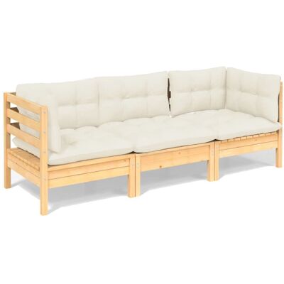 Sofa ogrodowa VidaXL - Modułowa z litego drewna sosnowego Sofa ogrodowa VidaXL - Modułowa z litego drewna sosnowego
