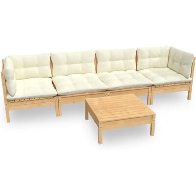 vidaXL Gartenmöbel-Set - Robuste modulare Gartensofa vidaXL Gartenmöbel-Set - Robuste modulare Gartensofa