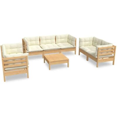 vidaXL 3096262 Gartenset - Modular Gartentisch mit Kissen vidaXL 3096262 Gartenset - Modular Gartentisch mit Kissen