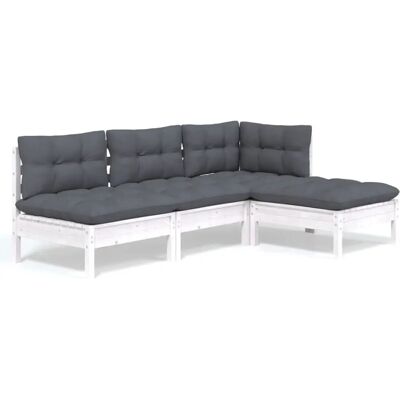 VidaXL Zestaw Mebli Ogrodowych - Modulowa Sofa Ogrodowa VidaXL Zestaw Mebli Ogrodowych - Modulowa Sofa Ogrodowa