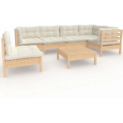 vidaXL Gartenset - Creme - Modulares Möbelset vidaXL Gartenset - Creme - Modulares Möbelset