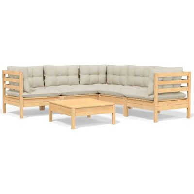 vidaXL Gartenmöbel-Set - Modulares Lounge-Set mit Kissen vidaXL Gartenmöbel-Set - Modulares Lounge-Set mit Kissen