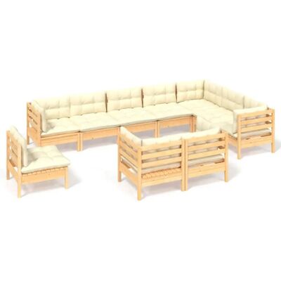 vidaXL 3096779 Gartenmöbel-Set - Modular Gartensofa mit Kissen vidaXL 3096779 Gartenmöbel-Set - Modular Gartensofa mit Kissen