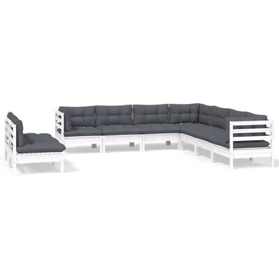 vidaXL Gartenmöbel-Set - 9-teiliges Modulares Gartenset vidaXL Gartenmöbel-Set - 9-teiliges Modulares Gartenset