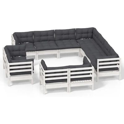 vidaXL 11-tlg. Garten-Lounge-Set - Robustes Gartenmöbel vidaXL 11-tlg. Garten-Lounge-Set - Robustes Gartenmöbel