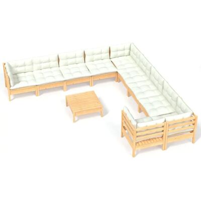 vidaXL Gartenmöbel-Set - Modulares Lounge-Set mit Kissen vidaXL Gartenmöbel-Set - Modulares Lounge-Set mit Kissen