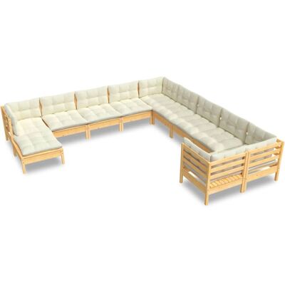 vidaXL 3097055 Outdoor-Möbelset - Garten-Lounge-Set mit Kissen vidaXL 3097055 Outdoor-Möbelset - Garten-Lounge-Set mit Kissen