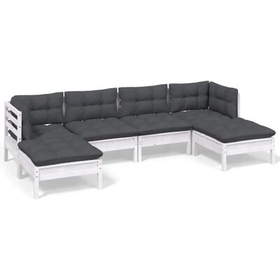 VidaXL Gartenset - Kiefernholz, Kissen, Modular VidaXL Gartenset - Kiefernholz, Kissen, Modular