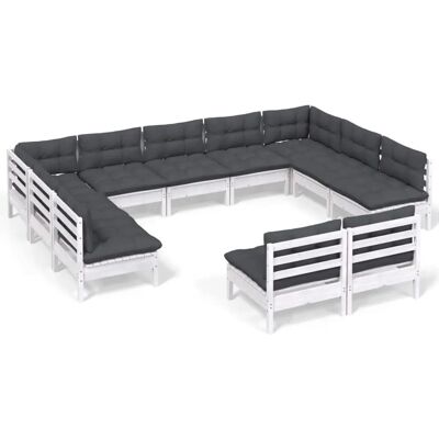 VidaXL 3097212 Outdoor-Möbelset - Modulares Garten-Sofa mit Kissen VidaXL 3097212 Outdoor-Möbelset - Modulares Garten-Sofa mit Kissen