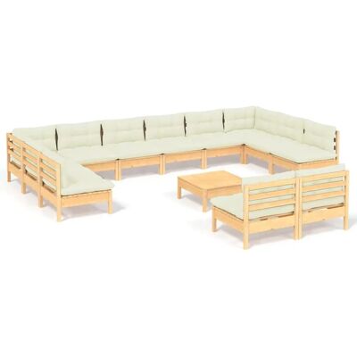 VidaXL Gartenmöbel-Set - Modularer Kiefern Holz Crema VidaXL Gartenmöbel-Set - Modularer Kiefern Holz Crema