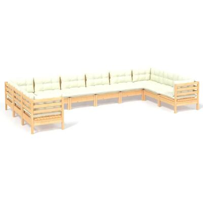 VidaXL 3097331 Outdoormöbel-Set - Kiefernholz, Creme, Modular VidaXL 3097331 Outdoormöbel-Set - Kiefernholz, Creme, Modular