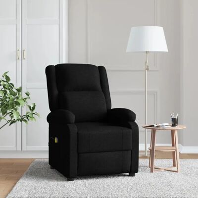VIDAXL Massagesessel - Verstellbar, Schwarz, 6-Punkt Vibration VIDAXL Massagesessel - Verstellbar, Schwarz, 6-Punkt Vibration