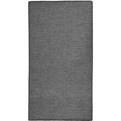 vidaXL Grauer Outdoor-Flatweave-Teppich 80x150 cm - Teppich vidaXL Grauer Outdoor-Flatweave-Teppich 80x150 cm - Teppich