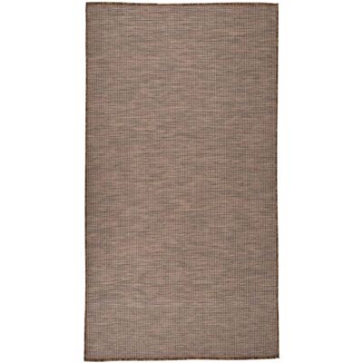 vidaXL Outdoor Flatweave Rug 80x150 cm Braun - Outdoor Teppich vidaXL Outdoor Flatweave Rug 80x150 cm Braun - Outdoor Teppich