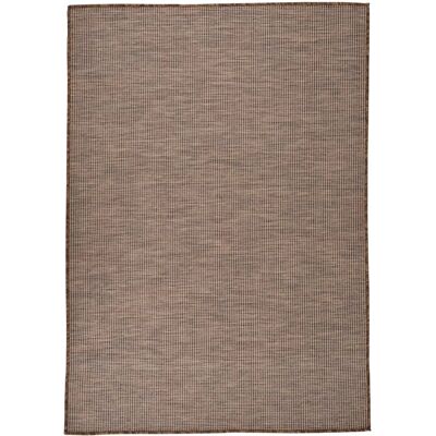vidaXL Braune Outdoor-Flatweave-Teppich 160x230 cm - Outdoor Teppich vidaXL Braune Outdoor-Flatweave-Teppich 160x230 cm - Outdoor Teppich