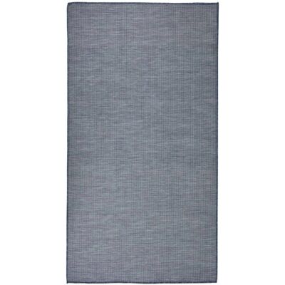 vidaXL - Outdoor Flatweave Rug 80x150 cm - Blau - Teppich vidaXL - Outdoor Flatweave Rug 80x150 cm - Blau - Teppich