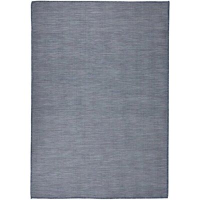 vidaXL - Outdoor Flatweave Rug - Blau - 140x200 cm - Rug vidaXL - Outdoor Flatweave Rug - Blau - 140x200 cm - Rug