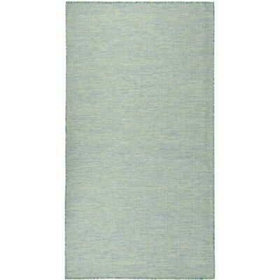 vidaXL Türkis 80x150 cm Outdoor Flatweave Teppich - Teppich vidaXL Türkis 80x150 cm Outdoor Flatweave Teppich - Teppich