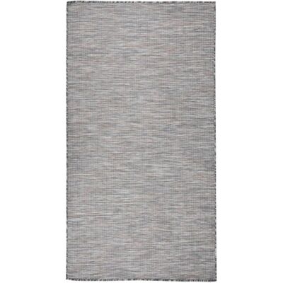 vidaXL Buiten Flatweave Tapijt Bruin en Zwart - Buiten Tapijt vidaXL Buiten Flatweave Tapijt Bruin en Zwart - Buiten Tapijt