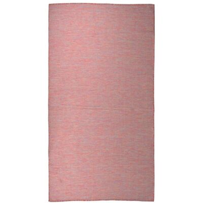 vidaXL - Outdoor Flatweave Rug - Red - 80x150 cm - Rug vidaXL - Outdoor Flatweave Rug - Red - 80x150 cm - Rug